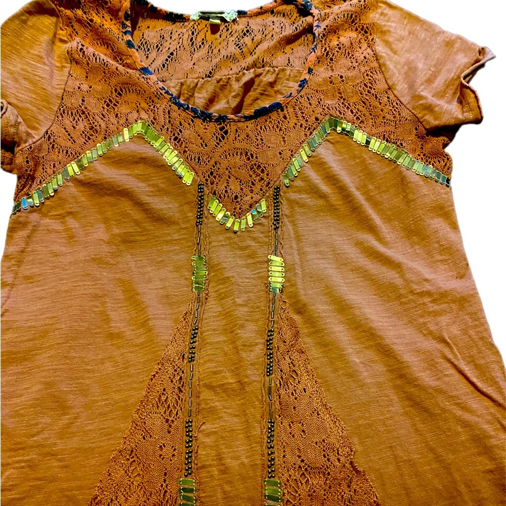 Dark burnt orange blouse